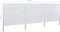 vidaXL - Windscherm - 3-panelen - 400x80 - cm - stof - zandwit