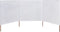 vidaXL - Windscherm - 3-panelen - 400x80 - cm - stof - zandwit
