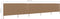 vidaXL - Windscherm - 5-panelen - 600x120 - cm - stof - taupe
