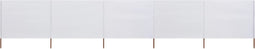 vidaXL - Windscherm - 5-panelen - 600x160 - cm - stof - zandwit