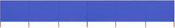vidaXL - Windscherm - 6-panelen - 800x120 - cm - stof - azuurblauw