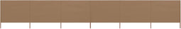 vidaXL - Windscherm - 6-panelen - 800x120 - cm - stof - taupe