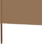 vidaXL - Windscherm - 6-panelen - 800x120 - cm - stof - taupe
