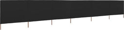 vidaXL - Windscherm - 6-panelen - 800x120 - cm - stof - zwart