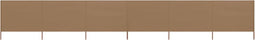 vidaXL - Windscherm - 6-panelen - 800x160 - cm - stof - taupe