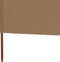 vidaXL - Windscherm - 6-panelen - 800x160 - cm - stof - taupe