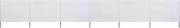 vidaXL - Windscherm - 6-panelen - 800x160 - cm - stof - zandwit
