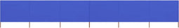 vidaXL - Windscherm - 6-panelen - 800x80 - cm - stof - azuurblauw