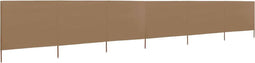 vidaXL - Windscherm - 6-panelen - 800x80 - cm - stof - taupe