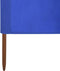 vidaXL - Windscherm - 9-panelen - 1200x120 - cm - stof - azuurblauw