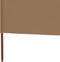 vidaXL - Windscherm - 9-panelen - 1200x120 - cm - stof - taupe