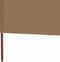 vidaXL - Windscherm - 9-panelen - 1200x160 - cm - stof - taupe