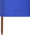 vidaXL - Windscherm - 9-panelen - 1200x80 - cm - stof - azuurblauw