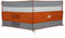 vidaXL - Windscherm - camping - waterdicht - 340x130 - cm - grijs - en - oranje