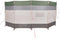 vidaXL - Windscherm - camping - waterdicht - 366x152x152 - cm - groen