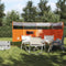 vidaXL - Windscherm - camping - waterdicht - 366x152x152 - cm - oranje