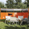 vidaXL - Windscherm - camping - waterdicht - 366x152x152 - cm - oranje