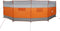 vidaXL - Windscherm - camping - waterdicht - 510x153 - cm - grijs - en - oranje