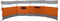vidaXL - Windscherm - camping - waterdicht - 510x153 - cm - grijs - en - oranje