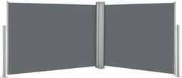vidaXL - Windscherm - uittrekbaar - 100x1000 - cm - antraciet
