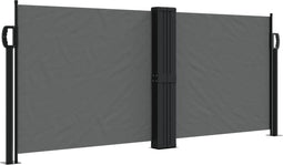vidaXL - Windscherm - uittrekbaar - 100x1000 - cm - antraciet