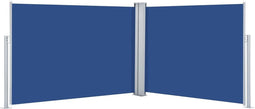 vidaXL - Windscherm - uittrekbaar - 100x1000 - cm - blauw