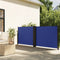vidaXL - Windscherm - uittrekbaar - 100x1000 - cm - blauw