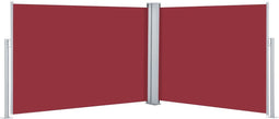 vidaXL - Windscherm - uittrekbaar - 100x1000 - cm - rood