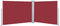 vidaXL - Windscherm - uittrekbaar - 100x1000 - cm - rood