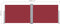 vidaXL - Windscherm - uittrekbaar - 100x1000 - cm - rood
