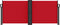vidaXL - Windscherm - uittrekbaar - 100x1000 - cm - rood
