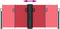 vidaXL - Windscherm - uittrekbaar - 100x1000 - cm - rood