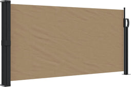 vidaXL - Windscherm - uittrekbaar - 100x300 - cm - taupe