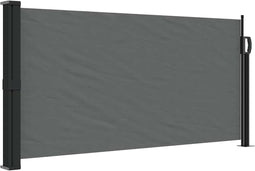 vidaXL - Windscherm - uittrekbaar - 100x500 - cm - antracietkleurig