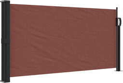 vidaXL - Windscherm - uittrekbaar - 100x500 - cm - bruin