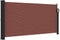 vidaXL - Windscherm - uittrekbaar - 100x500 - cm - bruin