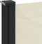 vidaXL - Windscherm - uittrekbaar - 100x500 - cm - crèmekleurig