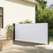 vidaXL - Windscherm - uittrekbaar - 100x500 - cm - wit
