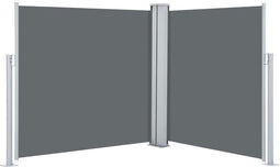 vidaXL - Windscherm - uittrekbaar - 100x600 - cm - antraciet