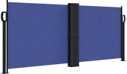 vidaXL - Windscherm - uittrekbaar - 100x600 - cm - blauw