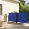 vidaXL - Windscherm - uittrekbaar - 100x600 - cm - blauw
