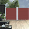 vidaXL - Windscherm - uittrekbaar - 100x600 - cm - bruin