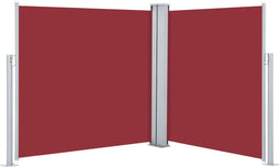 vidaXL - Windscherm - uittrekbaar - 100x600 - cm - rood