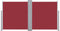 vidaXL - Windscherm - uittrekbaar - 100x600 - cm - rood