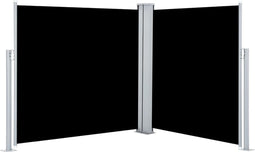 vidaXL - Windscherm - uittrekbaar - 100x600 - cm - zwart