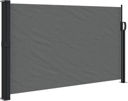 vidaXL - Windscherm - uittrekbaar - 117x300 - cm - antracietkleurig