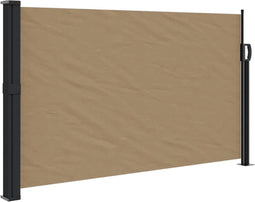 vidaXL - Windscherm - uittrekbaar - 117x300 - cm - taupe