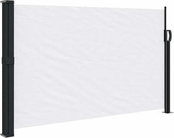 vidaXL - Windscherm - uittrekbaar - 117x300 - cm - wit