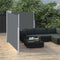 vidaXL - Windscherm - uittrekbaar - 117x600 - cm - antracietkleurig