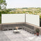 vidaXL - Windscherm - uittrekbaar - 117x600 - cm - crèmekleurig